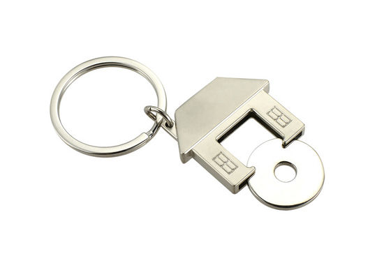 Llave de impresión ULTRAVIOLETA Ring Holder del metal de la casa de la carretilla del llavero lindo simbólico de la forma