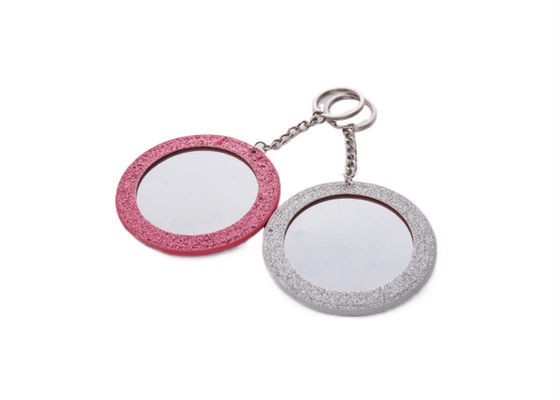 Espejo del maquillaje del viaje del cuero de la PU del espejo de Mini Pantone Metal Cosmetic Pocket