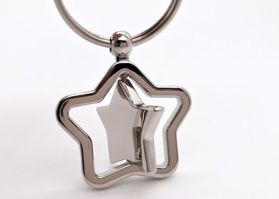 La cadena dominante de cadena linda de la estrella del hierro de llave del metal del regalo del recuerdo abulta hierro rotativo