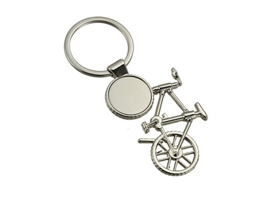 El laser del metal de la bicicleta grabó el regalo de Logo Bike Key Chain Souvenir de los llaveros