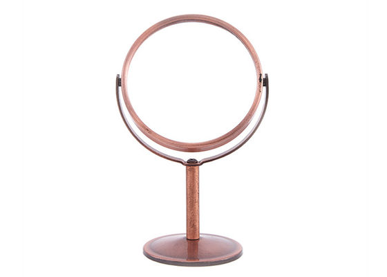 Lados dobles Mini Rose Desk Top Mirror del espejo cosmético rotativo redondo de la tabla