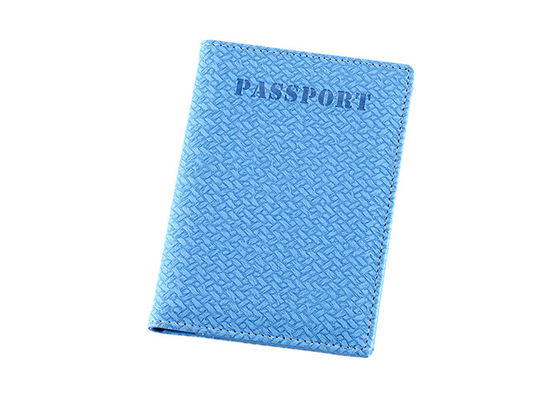 Regalo de cuero de la publicidad del rectángulo de las mujeres del tenedor del pasaporte de la PU de la armadura