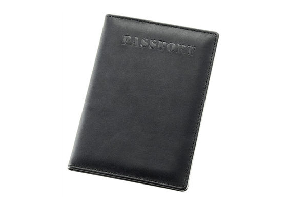 El tenedor sólido del pasaporte del viaje del rectángulo modificó a Logo Pu Leather Passport Holder para requisitos particulares