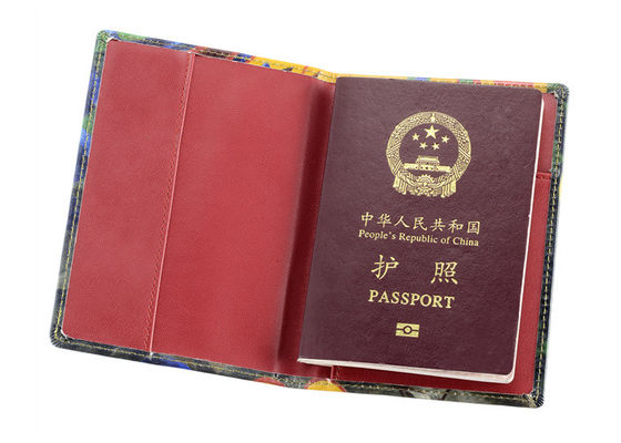 Impresión de la cubierta del rectángulo de la cartera del tenedor del pasaporte de la PU del viaje del modelo