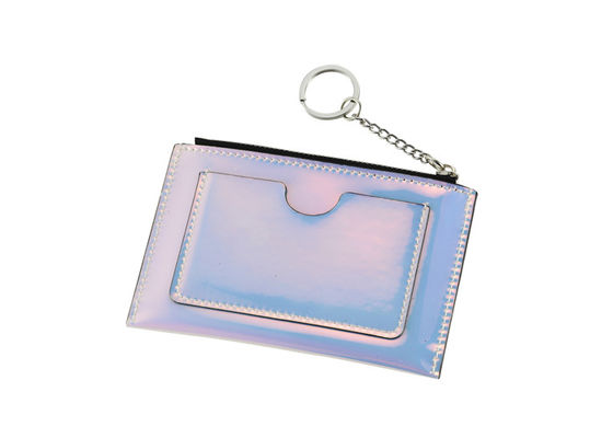 Titular de la tarjeta de crédito de cuero de sellado caliente Debossing para mujer Jelly Color