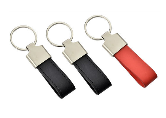 Laser modificado para requisitos particulares de la aleación de Logo Leather Key Chains Zinc que graba a Mini Key Holder