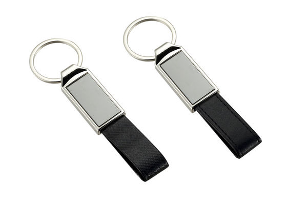 Aleación de cuero de costura Mini Key Holder Leather Strap del cinc de los llaveros de la PU
