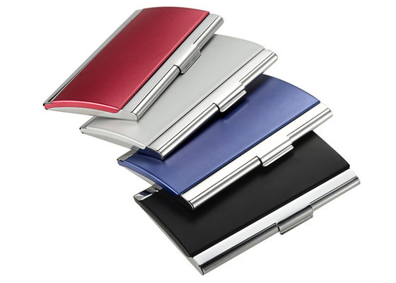 Buen precio Metal colorido de aluminio Logo Card Case de encargo del tenedor de la tarjeta de presentación en línea