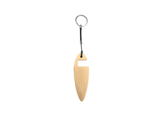 Buen precio Llavero de madera del metal del metal del tenedor del teléfono del tenedor de la naturaleza del color dominante de bambú del bambú en línea