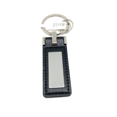 Buen precio Portador de llaves de llavero de cuero clásico personalizado en embalaje de bolsa poli en línea