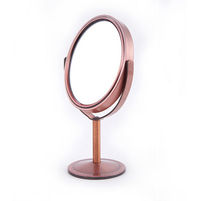 Buen precio Espejo de mesa cosmético de vanidad redondo giratorio de 360 grados con ampliación 2X y función LED en línea