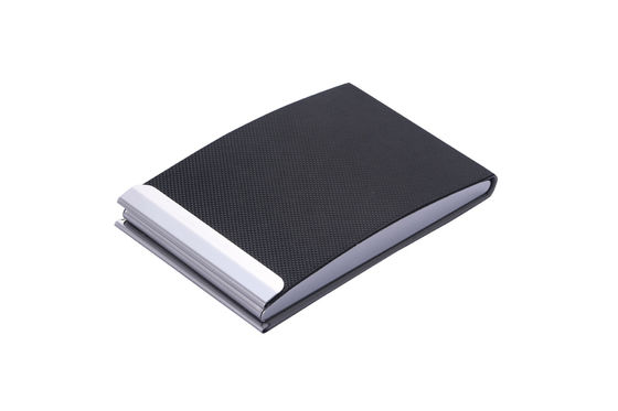 Buen precio Portador de tarjetas de visita de metal / PU con cierre rápido y diseño profesional y elegante en línea