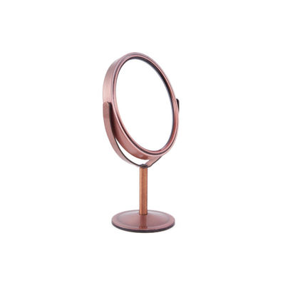 Buen precio Mesa giratoria de 360 grados para maquillaje de vanidad Espejo con doble aumento de 1X / 2X en línea