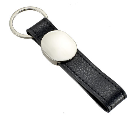 Buen precio Se ofrecen llaveros de cuero de estilo clásico con patrón personalizado en línea