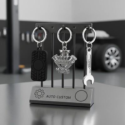 Buen precio Portador de llavero Claves personalizadas para automóviles Logotipo personalizado para tiendas de reparación de automóviles Campañas de personalización y marketing de vehículos en línea