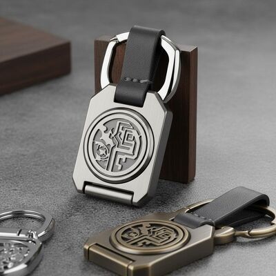 Buen precio Logotipo personalizado portador de llavero de metal aleación de zinc diseño elegante duradero perfecto para regalos corporativos eventos y todos los días en línea