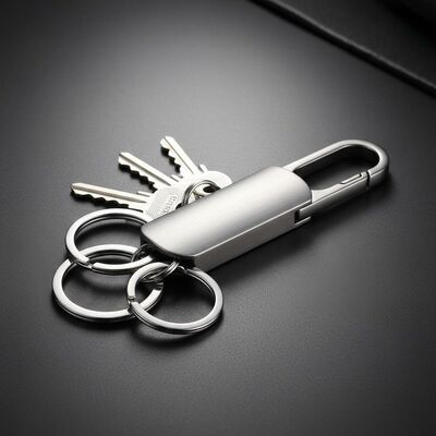 Buen precio Portador de llavero de aleación de zinc metal Diseño versátil OEM ODM Adecuado para regalos corporativos Eventos y accesorios personales en línea