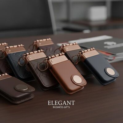 Buen precio Soportes para llaves de cuero personalizados, diseño elegante, perfectos para regalos corporativos de empresa y campañas de marketing en línea