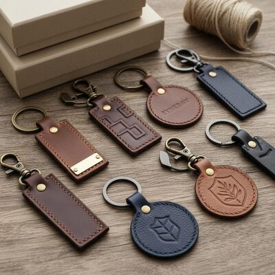 Buen precio Las llaverolas de cuero duraderas ofrecen varios estilos y opciones de personalización perfectas para productos de marca corporativa en línea