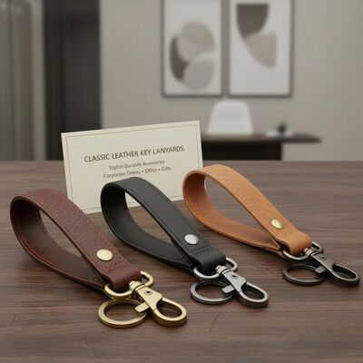 calidad Camisetas de llave de cuero clásico Accesorios elegantes y duraderos Adecuados para eventos corporativos Oficina y regalos fábrica