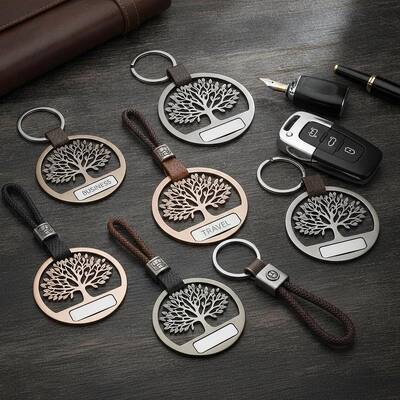 calidad La organización y el transporte de llaveros personalizados de automóviles con motivos de árboles accesorios personalizados y elegantes adecuados para negocios fábrica