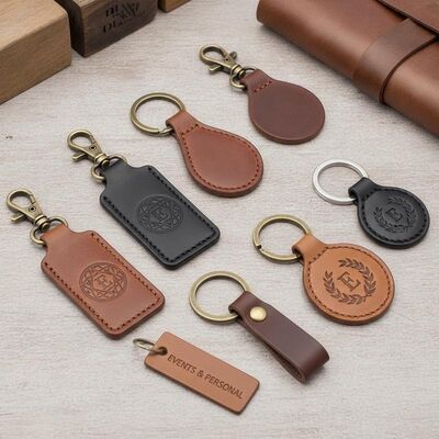 Buen precio Cerradura de llaves Cerraduras de cuero con grabado con láser personalización de logotipo Elige grabado o grabado perfecto para eventos y personales en línea