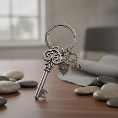 Buen precio 1 pieza encantadora llavero de hierro durable metal llavero diseñado para las campañas de regalos corporativos y accesorios personales en línea