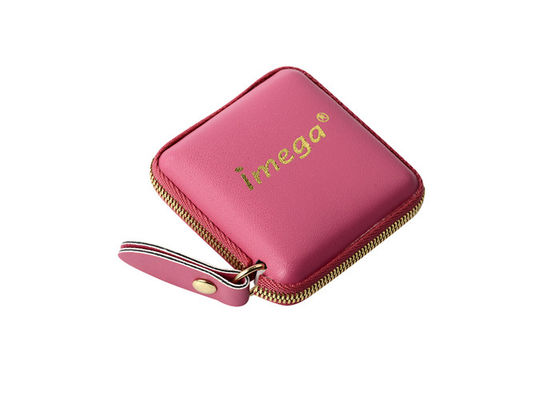 Buen precio El cuadrado de la cinta métrica del regalo de Debossing grabó en relieve la PU del ABS del logotipo en línea