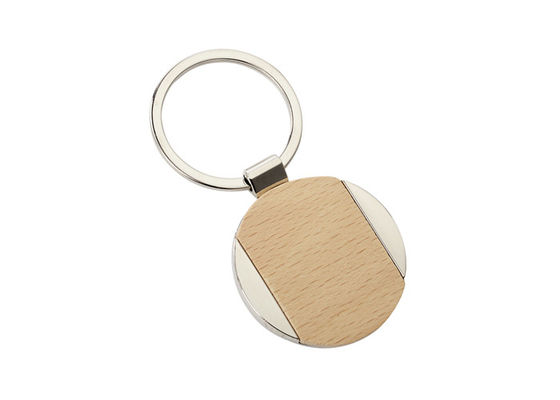 Ronda promocional de cadena dominante del tenedor del metal de madera ferro- de la haya