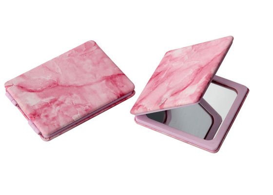 Buen precio Plata decorativa grabada de mármol del espejo compacto del bolso que sella Pantone en línea