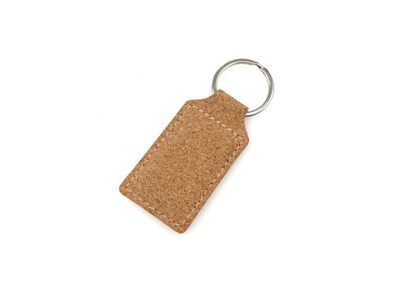 Buen precio Cork Engraved Leather Keychain en línea