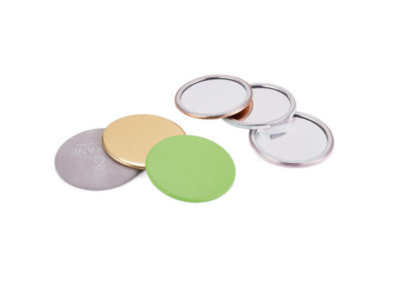 Buen precio Cuero compacto de la PU del logotipo del espejo del maquillaje del ABS de la ronda plegable de cristal del espejo 11m m en línea