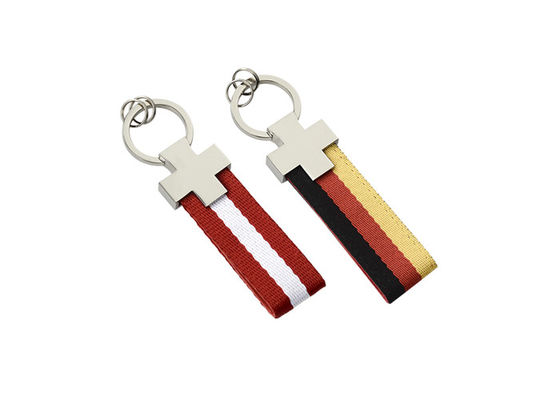 Buen precio Color dominante de cuero de Pantone del llavero del hierro del rectángulo del tenedor de la correa de las correas en línea