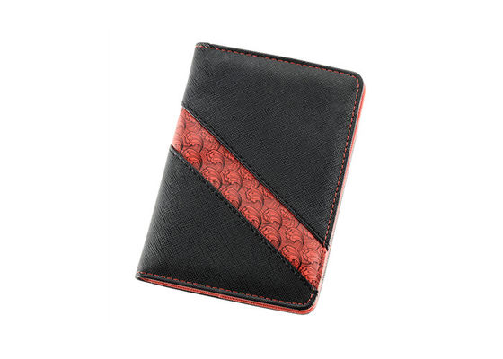 Buen precio Cuero cruzado personalizado tenedor negro de la PU del modelo del pasaporte del viaje en línea