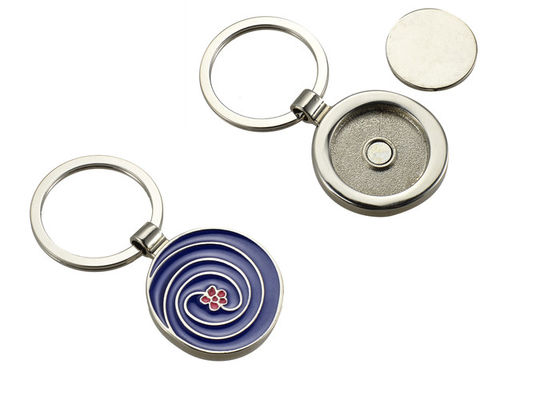 Buen precio Color que llena el llavero de cadena dominante del tenedor de la carretilla del metal simbólico multifuncional de la moneda en línea